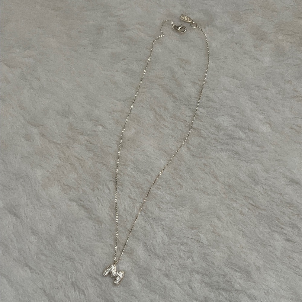 Electric Picks Bubble initial necklace